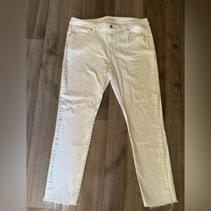 Michael Kors Straight Leg White Jeans size 12